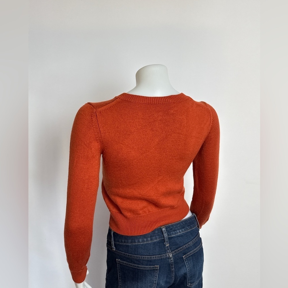 WILFRED FREE (Aritzia) Palomino Sweater, Merino Wool. Copper Red. Small fits XS - Picture 7 of 10